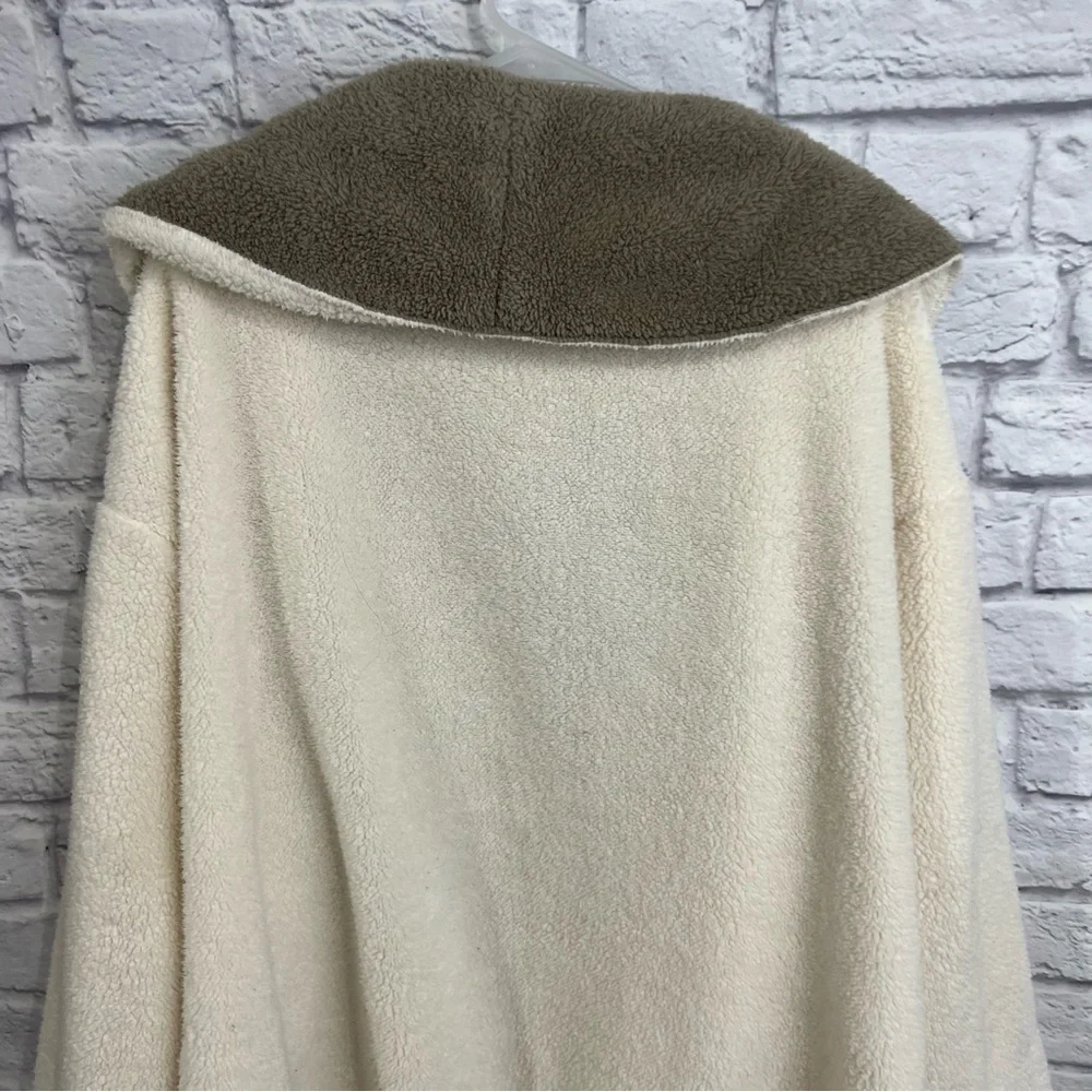 Koolaburra by UGG Sherpa Fleece Shawl cardigan XL pockets open front